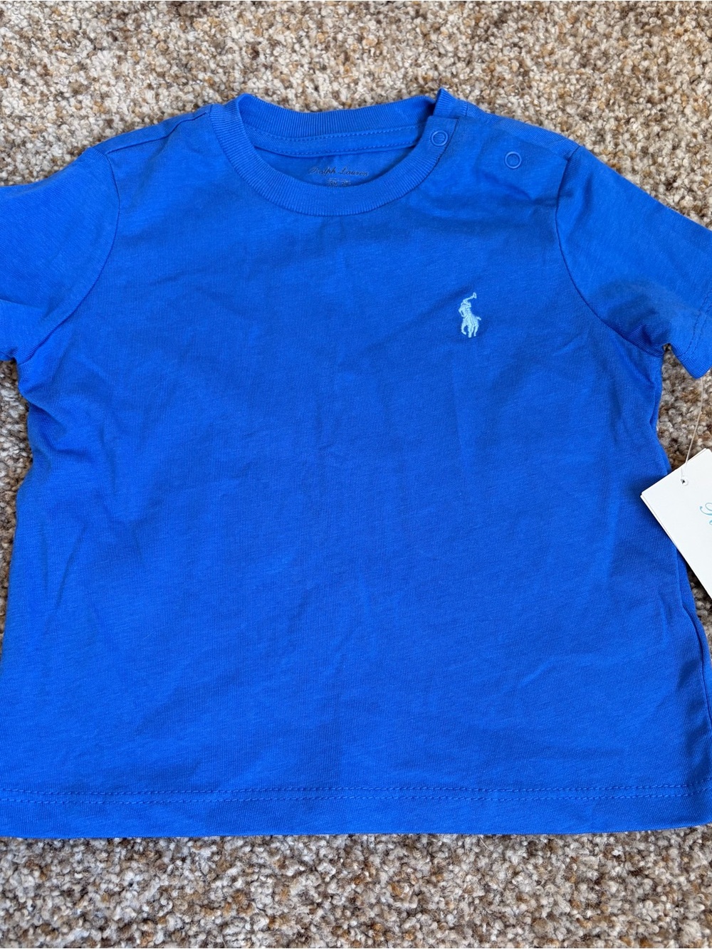 Ralph Lauren Baby Boy Royal Blue Short-Sleeve Tee